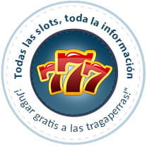 Logotipo de la página www.opiningonline.com con tres sietes rojos con el borde amarillo dentro de un círculo de fondo azul. El 7 central es mayor que los otros dos, que estás ligeramente inclinados. En el logo se puede leer todas las slots; toda la información; ?jugar gratis a las tragaperras! sobre otro círculo blanco de mayor tama?o que el azul.
